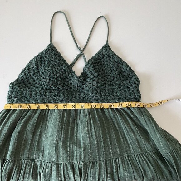 Aerie Dark Green Mini Dress - Picture 14 of 14